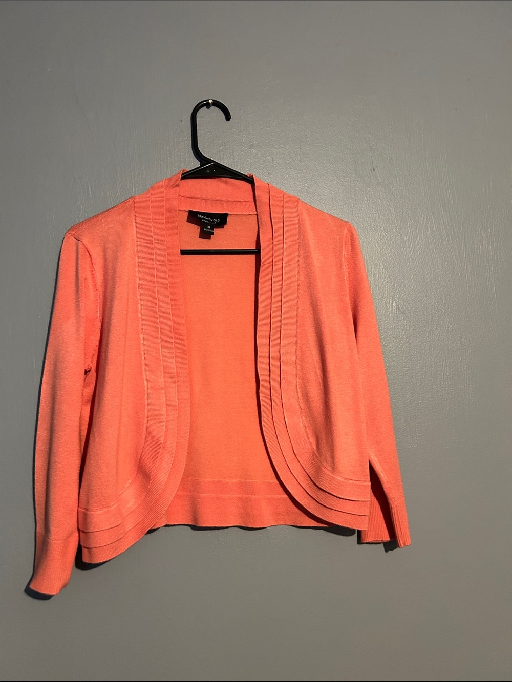 Studio Coral Open-Front Cropped Cardigan